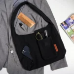 Creative – Black Bruno Canvas Tote Bag stylish everyday tote creative shot