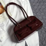 Cassie-Women's Wine Shoulder Bag - Image 5